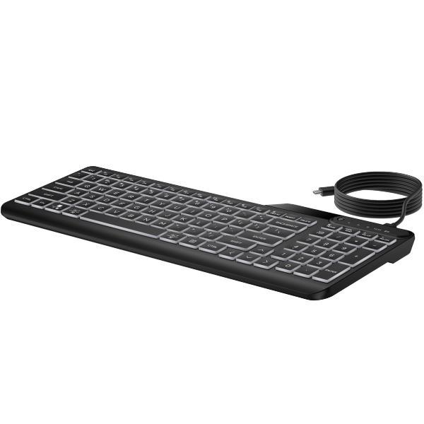 HP 405 TASTIERA USB RETROILLUMINATA LED TASTI ULTRASILENZIOSI …